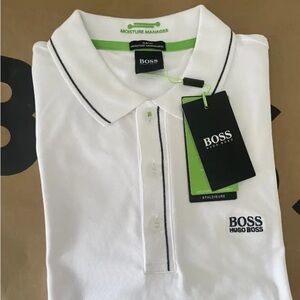 BOSS Men's White Polo Shirt